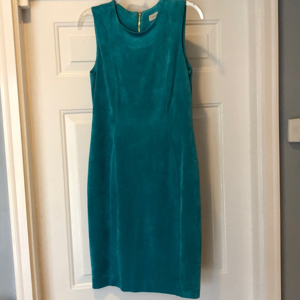 Calvin Klein Suede Midi Dress Size 6
